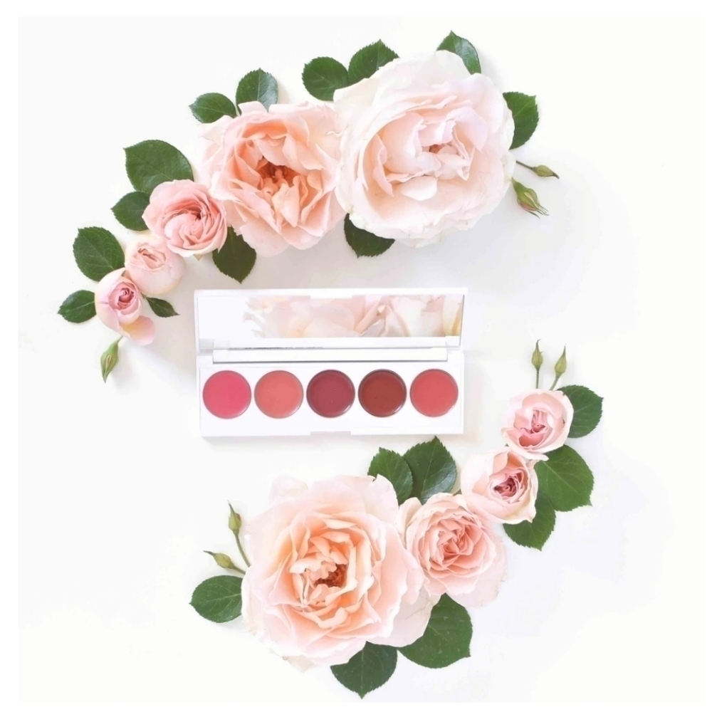 SERAPHINE BOTANICALSRhubarb + Rose - Creamy‎ Lip & Cheek Palette